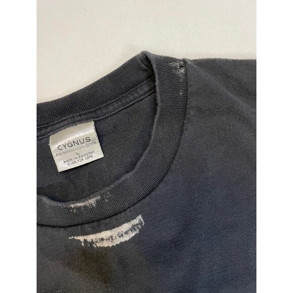 VINTAGE Three Olives Bomb Vodka Promo Graphic T-shirt Men Large Black - Picture 4 of 8